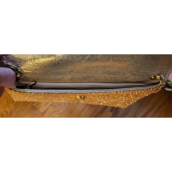 Unbranded Rose Gold Beaded Purse Bag Crossbody Purse Prom Wedding Bag - Picture 7 of 15